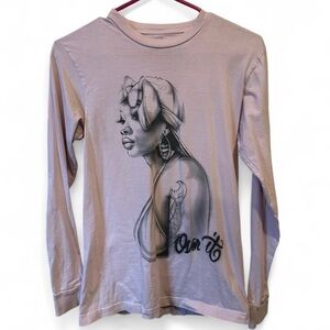 pink long sleeve summer walker “over it” shirt